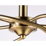 Подвесная люстра TR3199/5 SB/CL/FR бронза/прозрачный/белый матовый E27/5 max 40W D600*485 от NovaLamp