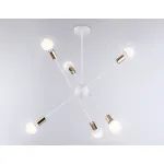 Подвесной светильник в стиле лофт TR80432/6 WH/GD белый/золото E27/6 max 60W D950*730 от NovaLamp