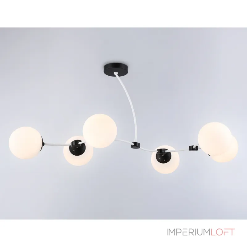Подвесной светильник TR2552/6 WH/BK белый/черный E27/6 max 60W 1160*600*450 от NovaLamp