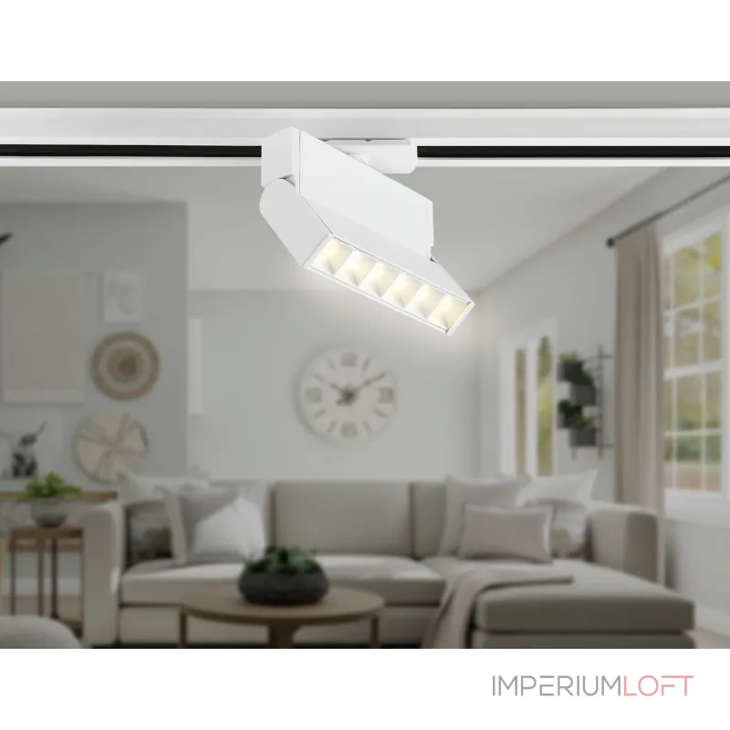 Светильник светодиодный трековый GL6812 WH белый LED 6W 4200K 24° 115*22*87 от NovaLamp