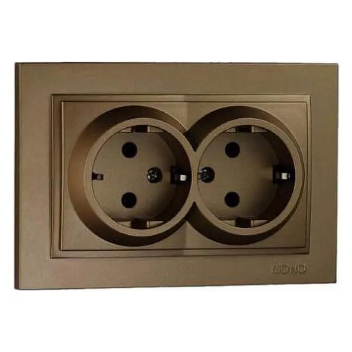 Розетка двойная с заземлением Mono Electric Despina 102-232304-120 от ImperiumLoft