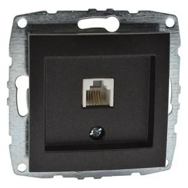 Розетка телефонная RJ-11 без рамки Mono Electric Despina / Larissa 500-002025-124 Розетка телефонная RJ-11 без рамки Mono Electric Despina / Larissa 500-002025-124