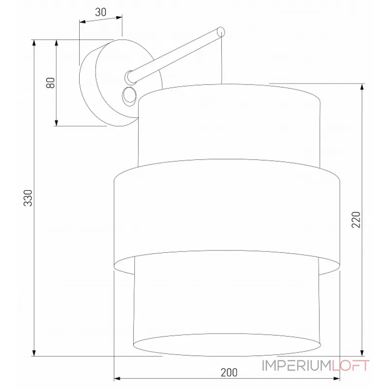 Настенный светильник TK Lighting Calisto Black 5955