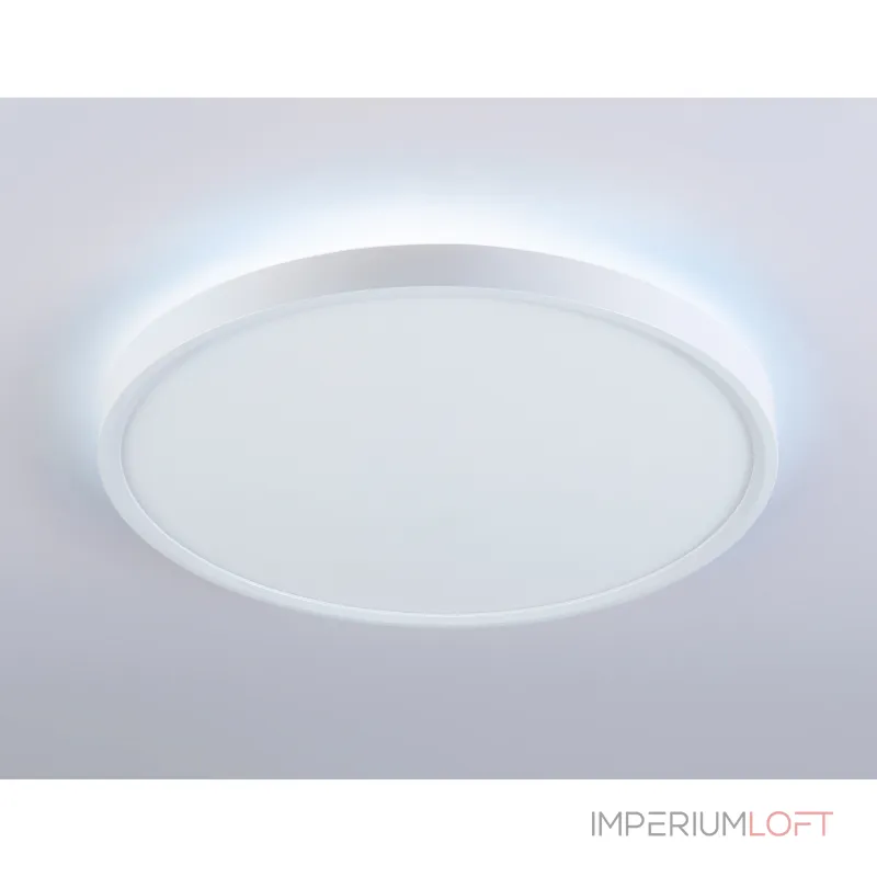 Потолочный светодиодный светильник FZ3001 WH белый IP44 24W+10W 6400+6400К D290*40 (Без ПДУ) от NovaLamp
