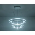Светильник подвесной светодиодный FL5542/2+6 WH белый 90W 3000K/4200K/6400K D600/400*1300 (без ПДУ) от NovaLamp