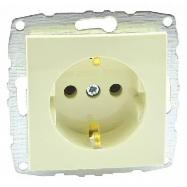 Розетка с заземлением без рамки Mono Electric Despina / Larissa 500-001721-117