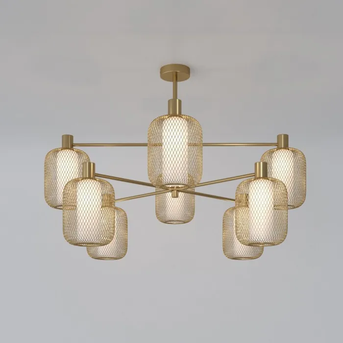 Люстра на штанге Eurosvet Voile 30192/8 золото от ImperiumLoft
