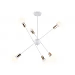 Подвесной светильник в стиле лофт TR80432/6 WH/GD белый/золото E27/6 max 60W D950*730 от NovaLamp
