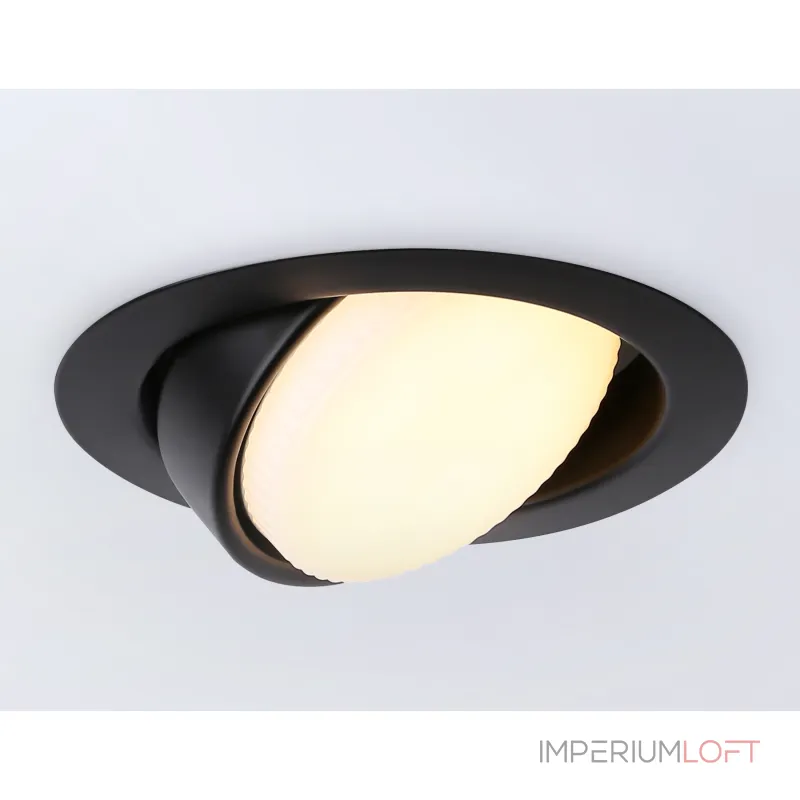 Светильник встраиваемый G10123 BK черный GX53 max 12W D120*48 от NovaLamp