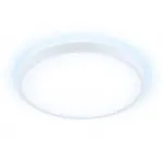 Потолочный светодиодный светильник FZ3001 WH белый IP44 24W+10W 6400+6400К D290*40 (Без ПДУ) от NovaLamp