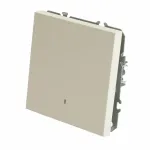 Выключатель одноклавишный с подсветкой без рамки Stekker RSW10-5101-01 49863 от ImperiumLoft