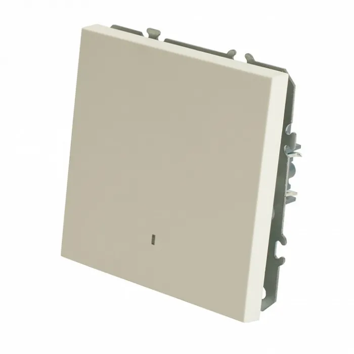 Выключатель одноклавишный с подсветкой без рамки Stekker RSW10-5101-01 49863 от ImperiumLoft