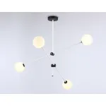 Подвесной светильник TR2505/4 WH/BK белый/черный G9/4 max 10W D970*700 от NovaLamp