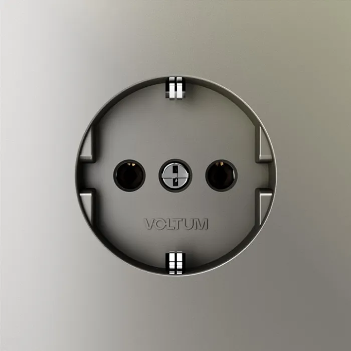 Розетка с заземлением без рамки Voltum S70 VLS040104 от ImperiumLoft