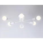 Потолочный светильник в стиле лофт TR80401/6 WH белый E27/6 max 60W D780*150 от NovaLamp