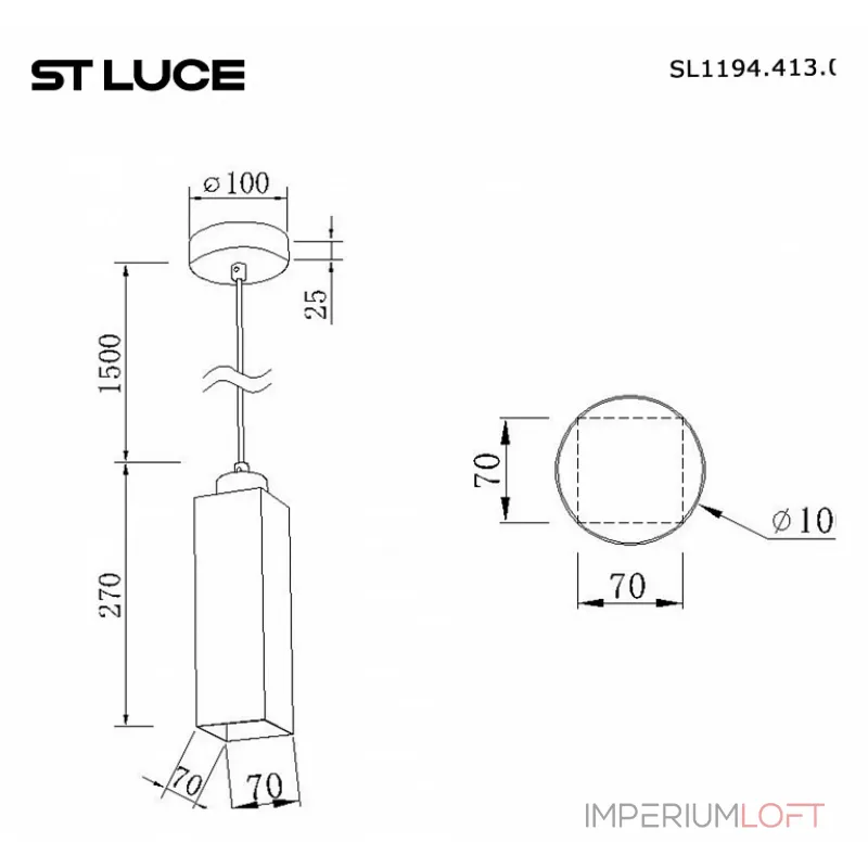 Подвесной светильник ST-Luce Earthy SL1194.413.01 Подвесной светильник ST-Luce Earthy SL1194.413.01