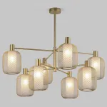 Люстра на штанге Eurosvet Voile 30192/8 золото от ImperiumLoft