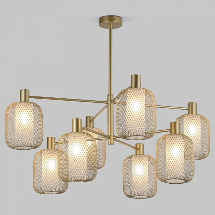 Люстра на штанге Eurosvet Voile 30192/8 золото от ImperiumLoft