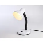 Светильник настольный с выключателем DE7701 WH белый E27 max 40W от NovaLamp Светильник настольный с выключателем DE7701 WH белый E27 max 40W от NovaLamp