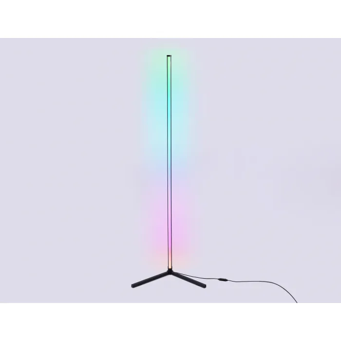 Светильник светодиодный напольный RGB с пультом FL8027 BK черный LED 20W RGB D32*1650 (ПДУ РАДИО 2.4G) от NovaLamp