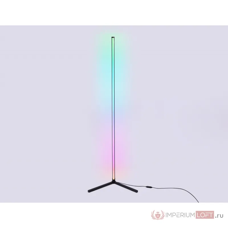 Светильник светодиодный напольный RGB с пультом FL8027 BK черный LED 20W RGB D32*1650 (ПДУ РАДИО 2.4G) от NovaLamp