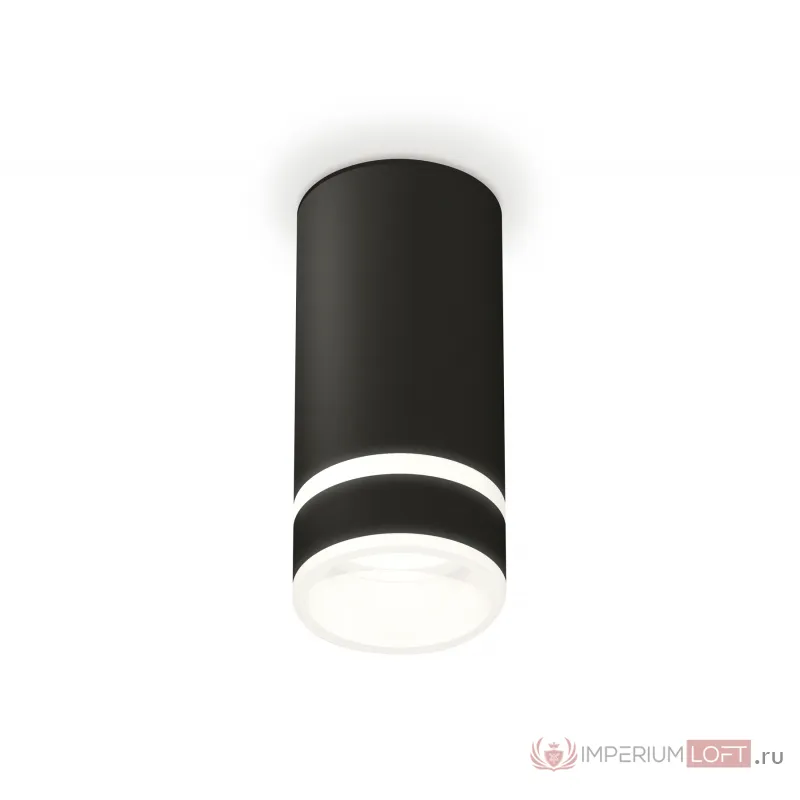 Комплект накладного светильника с акрилом XS8162005 SBK/FR черный песок/белый матовый GX53 (C8162, N8445) от NovaLamp