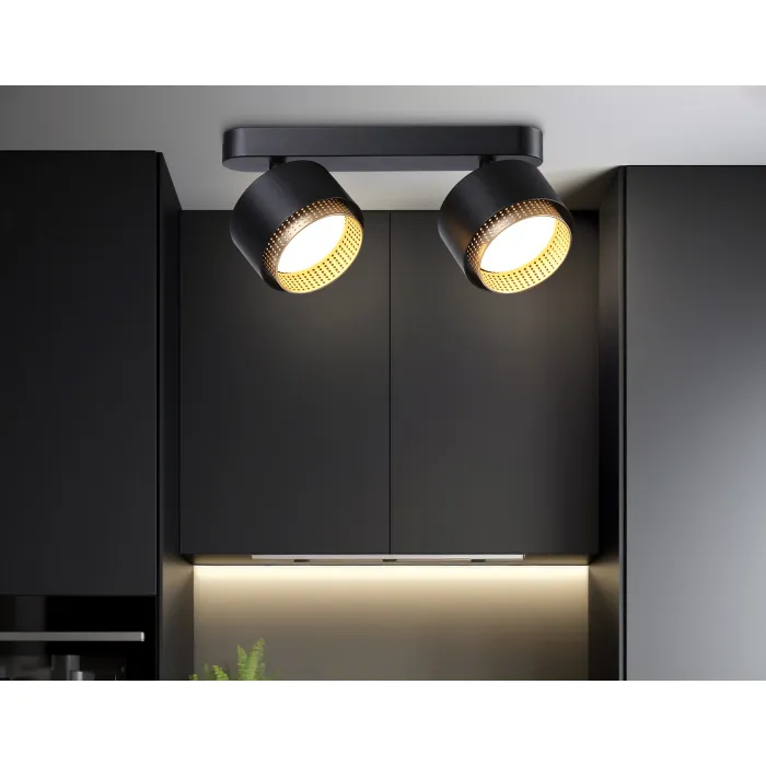 Светильник накладной TN71288/2 BK/GD черный/золото GX53/2 max 12W 270*95*137 от NovaLamp