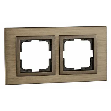 Рамка на 2 поста Mono Electric Style Aluminium 107-810000-161 Рамка на 2 поста Mono Electric Style Aluminium 107-810000-161