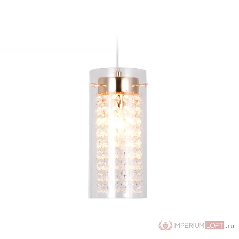 Подвесной светильник с хрусталем TR3660 GD/CL золото/прозрачный E14 max 40W D110*1000 от NovaLamp