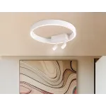 Светильник потолочный светодиодный FL5805/1+2 WH белый 25W 3000K/4200K/6400K D400*95 (без ПДУ) от NovaLamp