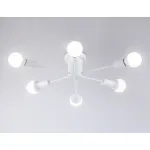 Потолочный светильник в стиле лофт TR80401/6 WH белый E27/6 max 60W D780*150 от NovaLamp