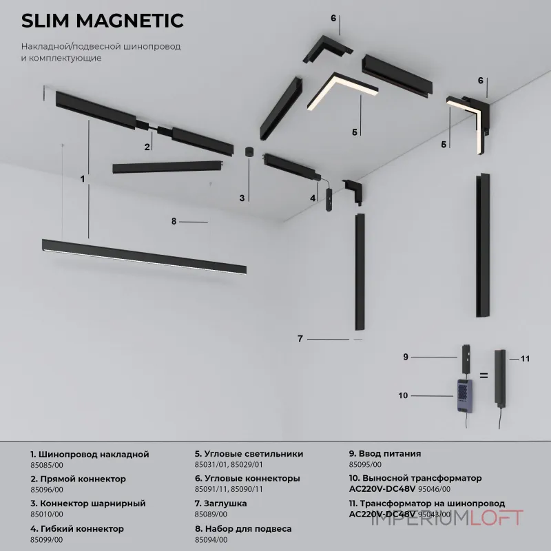Светильник на штанге Elektrostandard Slim Magnetic a067380