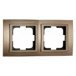 Рамка на 2 поста Mono Electric Style Aluminium 107-810000-161