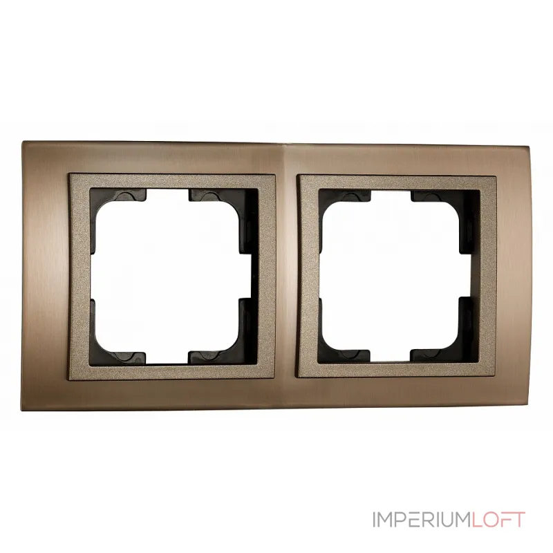 Рамка на 2 поста Mono Electric Style Aluminium 107-810000-161