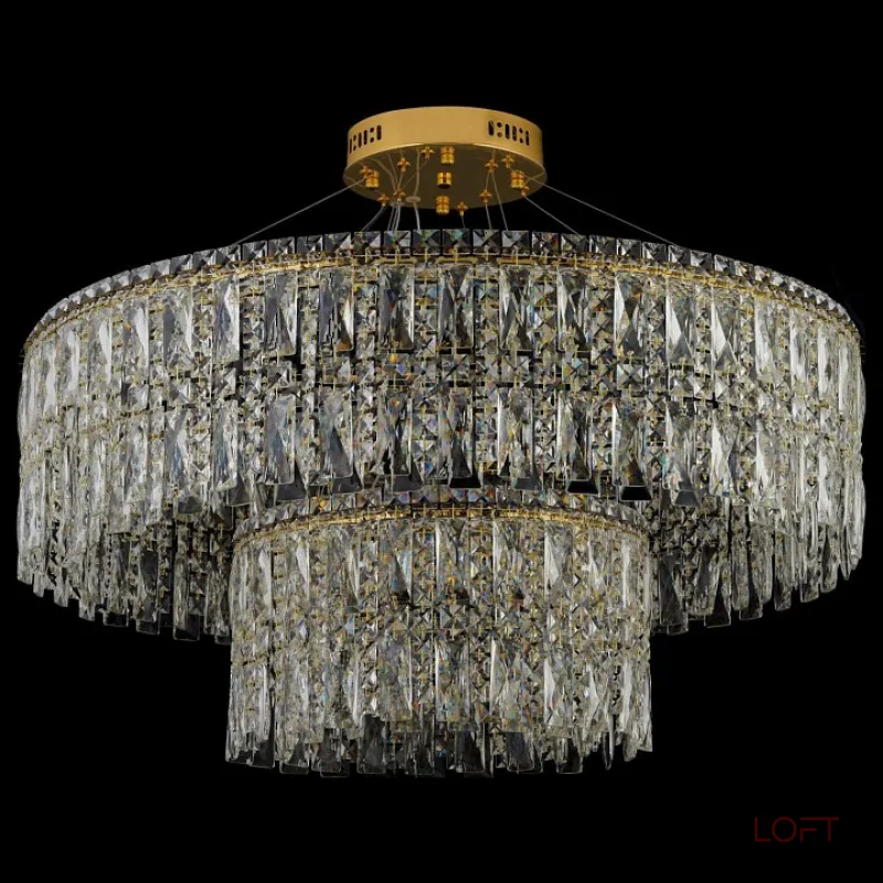 Подвесная люстра Arti Lampadari Ovindoli Gold Ovindoli L 1.5.80+40.100 G от ImperiumLoft