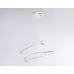 Подвесной светодиодный светильник с пультом управления FL66291 WH белый 39W 3000K-6400K D500*1000 (ПДУ ИК) от NovaLamp