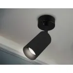 Накладной спот с выключателем TA127 BK черный GU10 max 12W D70*164*D55 от NovaLamp