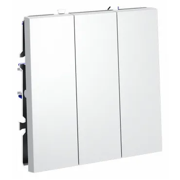 Выключатель трехклавишный без рамки Voltum S70 VLS030102