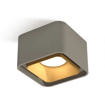 Комплект накладного светильника XS7834004 SGR/SGD серый песок/золото песок MR16 GU5.3 (C7834, N7704)