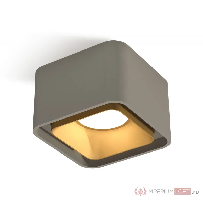 Комплект накладного светильника XS7834004 SGR/SGD серый песок/золото песок MR16 GU5.3 (C7834, N7704) от NovaLamp