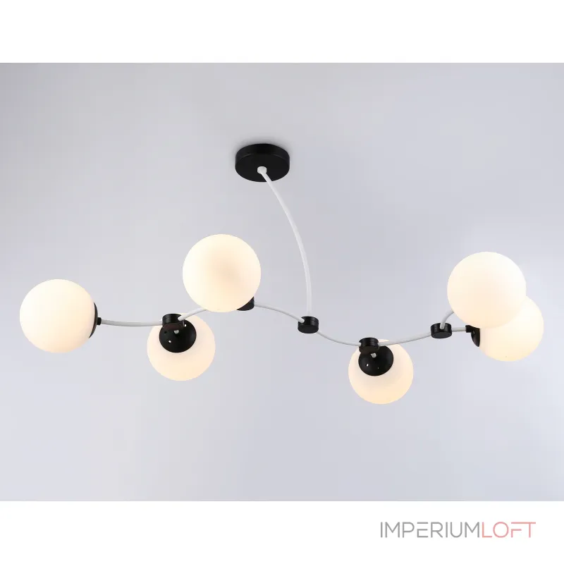 Подвесной светильник TR2552/6 WH/BK белый/черный E27/6 max 60W 1160*600*450 от NovaLamp