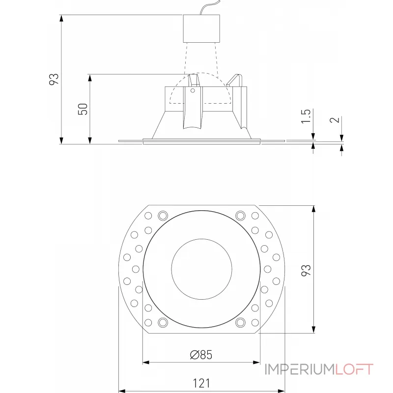 Встраиваемый светильник Elektrostandard Renzo a067528