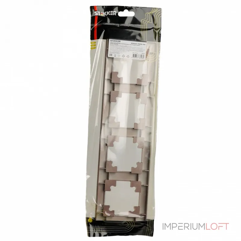 Рамка на 4 поста Stekker PFR00-7004-04 39820 от ImperiumLoft