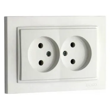 Розетка двойная Mono Electric Despina 102-252505-121