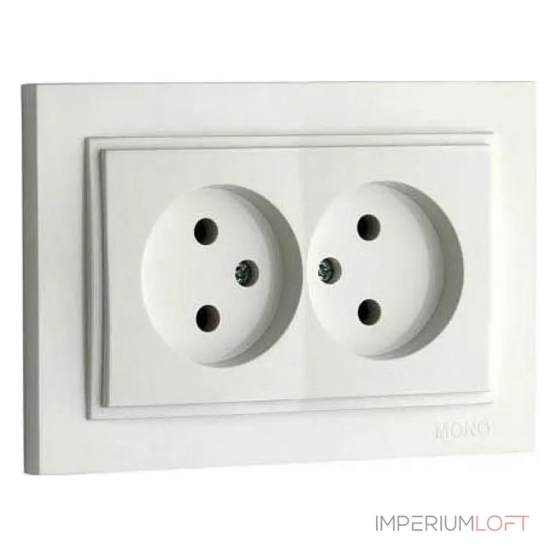 Розетка двойная Mono Electric Despina 102-252505-121 Розетка двойная Mono Electric Despina 102-252505-121