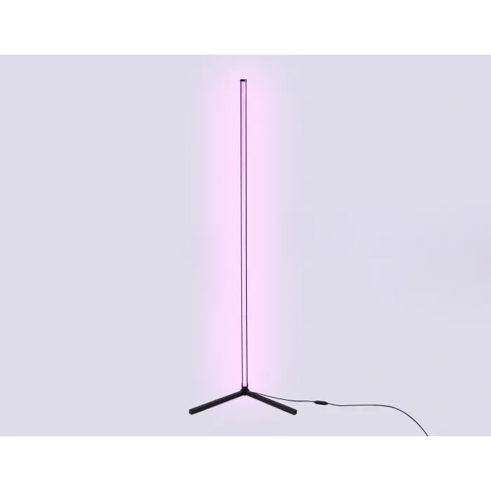 Светильник светодиодный напольный RGB с пультом FL8027 BK черный LED 20W RGB D32*1650 (ПДУ РАДИО 2.4G) от NovaLamp