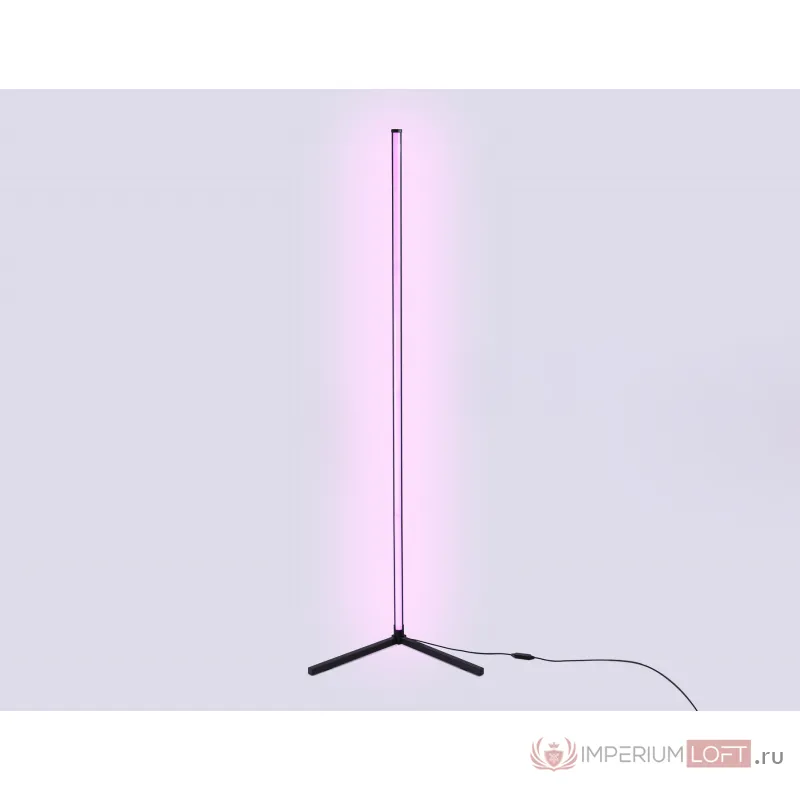 Светильник светодиодный напольный RGB с пультом FL8027 BK черный LED 20W RGB D32*1650 (ПДУ РАДИО 2.4G) от NovaLamp