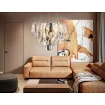 Подвесная люстра с хрусталем TR5256/8 SGD/CL золото/прозрачный E27*8 max 40W D500*350 от NovaLamp