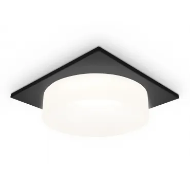Встраиваемый точечный светильник с акрилом TN1316 SBK/FR черный песок/белый матовый GU5.3 92*92*45 от NovaLamp