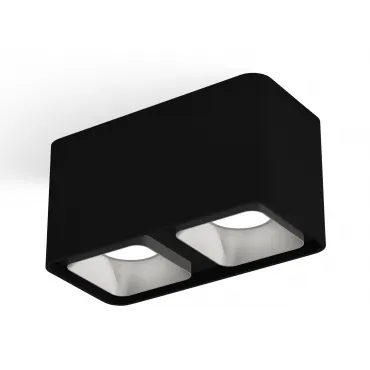 Комплект накладного светильника XS7851003 SBK/SSL черный песок/серебро песок MR16 GU5.3 (C7851, N7703)